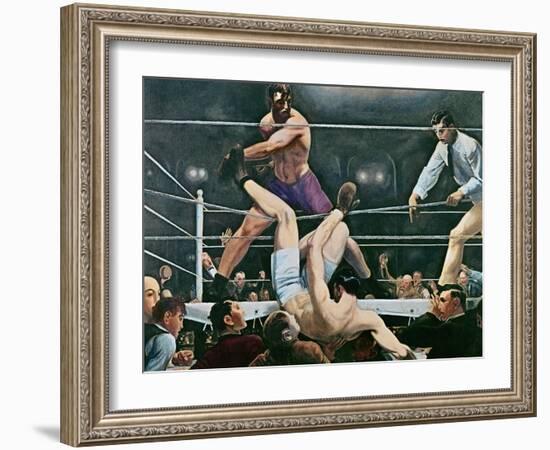 Dempsey v. Firpo in New York City, 1923, 1924-George Wesley Bellows-Framed Giclee Print