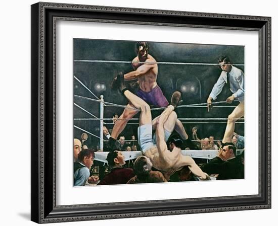 Dempsey v. Firpo in New York City, 1923, 1924-George Wesley Bellows-Framed Giclee Print