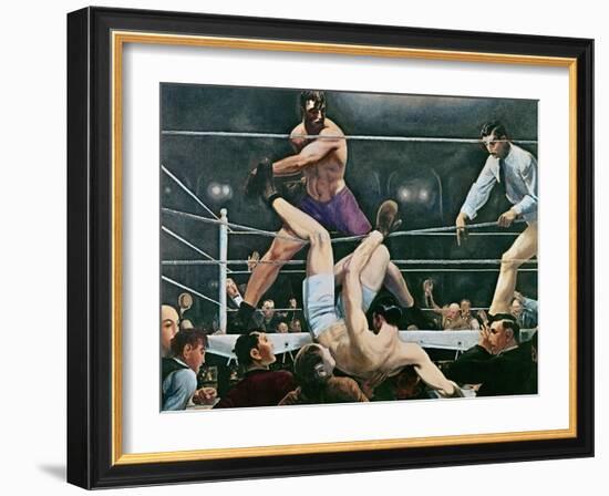 Dempsey v. Firpo in New York City, 1923, 1924-George Wesley Bellows-Framed Giclee Print