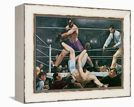 Dempsey v. Firpo in New York City, 1923, 1924-George Wesley Bellows-Framed Premier Image Canvas