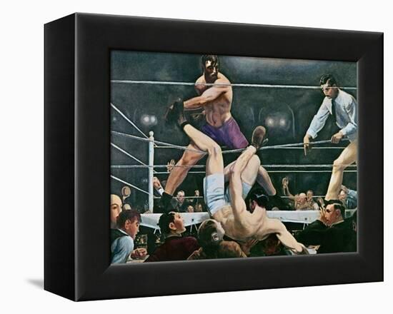 Dempsey v. Firpo in New York City, 1923, 1924-George Wesley Bellows-Framed Premier Image Canvas