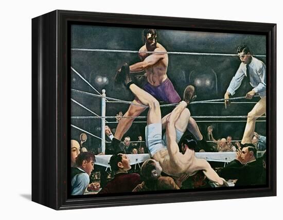 Dempsey v. Firpo in New York City, 1923, 1924-George Wesley Bellows-Framed Premier Image Canvas