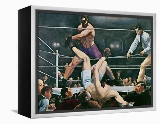 Dempsey v. Firpo in New York City, 1923, 1924-George Wesley Bellows-Framed Premier Image Canvas