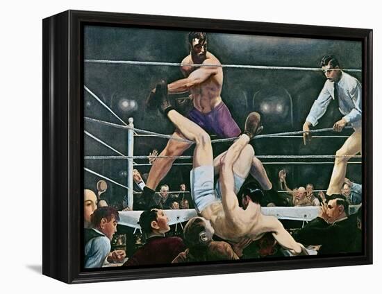 Dempsey v. Firpo in New York City, 1923, 1924-George Wesley Bellows-Framed Premier Image Canvas