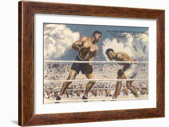 Dempsey-Willard Fight, 1919-null-Framed Art Print