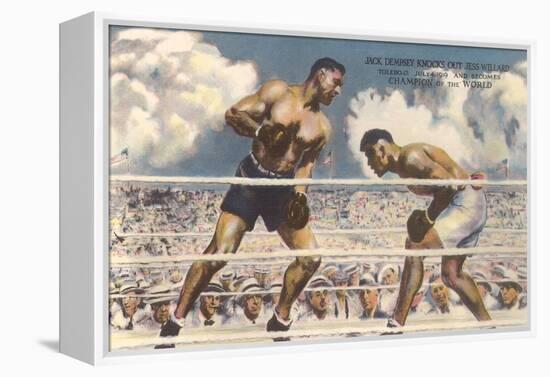 Dempsey-Willard Fight, 1919-null-Framed Stretched Canvas