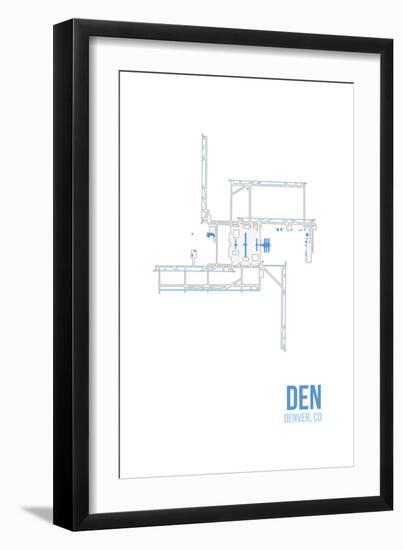 DEN Airport Layout-08 Left-Framed Giclee Print