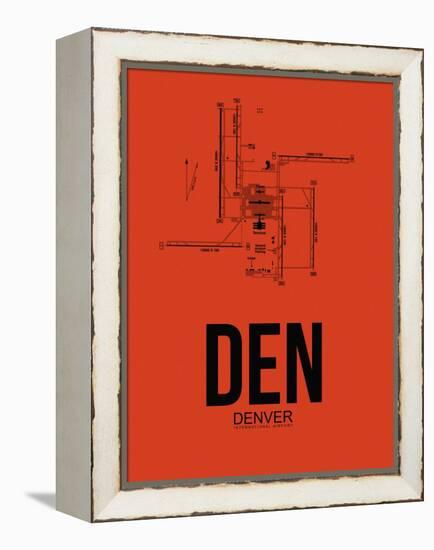 DEN Denver Airport Orange-NaxArt-Framed Stretched Canvas