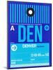 DEN Denver Luggage Tag 2-NaxArt-Mounted Art Print