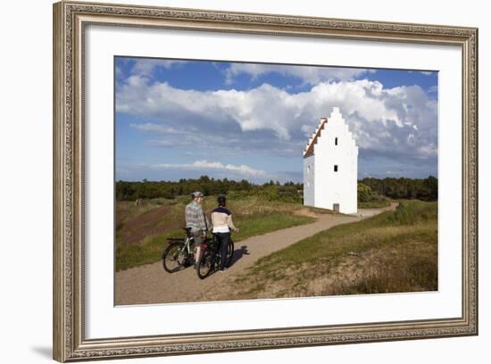 Den Tilsandede Kirke (Buried Church) Buried by Sand Drifts-Stuart Black-Framed Photographic Print