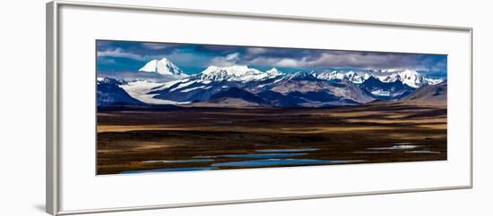 Denali Highway, Route 8, offers views of Mt.Deborah, Mnt. Hess Mountain, & Mt. Hayes Alaska, Alaska-null-Framed Photographic Print