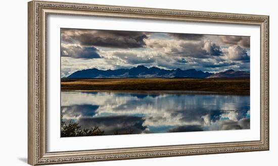 Denali Highway, Route 8, offers views of Mt.Deborah, Mnt. Hess Mountain, & Mt. Hayes Alaska, Alaska-null-Framed Photographic Print