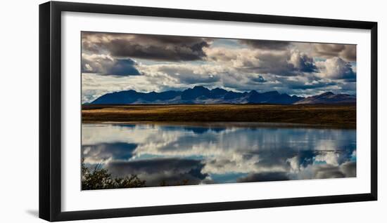 Denali Highway, Route 8, offers views of Mt.Deborah, Mnt. Hess Mountain, & Mt. Hayes Alaska, Alaska-null-Framed Photographic Print