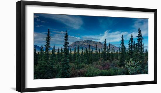 Denali Highway, Route 8, offers views of Mt.Deborah, Mnt. Hess Mountain, & Mt. Hayes Alaska, Alaska-null-Framed Photographic Print