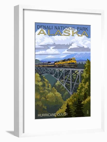 Denali National Park, Alaska - Hurricane Gulch-Lantern Press-Framed Art Print