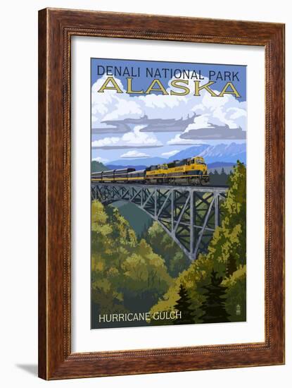 Denali National Park, Alaska - Hurricane Gulch-Lantern Press-Framed Art Print