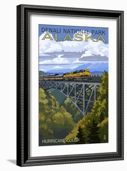 Denali National Park, Alaska - Hurricane Gulch-Lantern Press-Framed Art Print