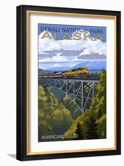 Denali National Park, Alaska - Hurricane Gulch-Lantern Press-Framed Art Print