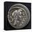 Denarius Bearing Portrait of Julius Caesar, 45 BC, Recto, Roman Coins BC-null-Framed Premier Image Canvas