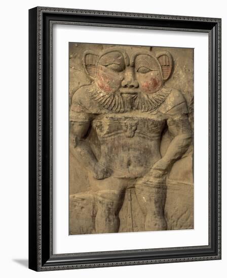 Dendera Temple, Temple of Hathor, and God Bes, Egypt-Claudia Adams-Framed Photographic Print