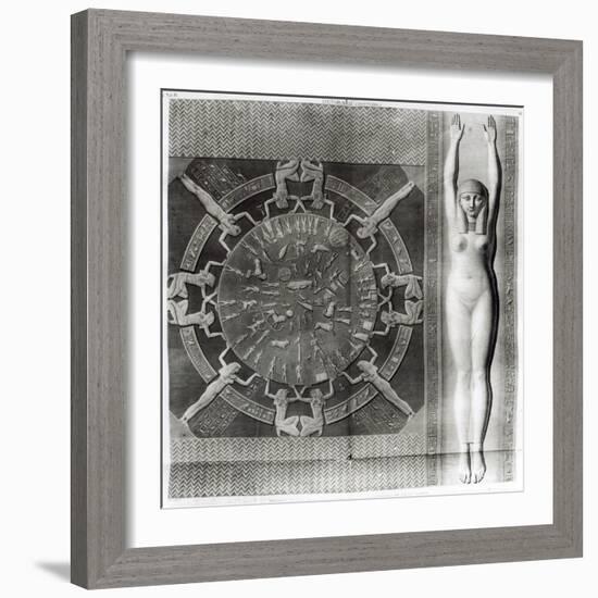 Dendera Zodiac, Engraved in 1802-Dominique Vivant Denon-Framed Giclee Print