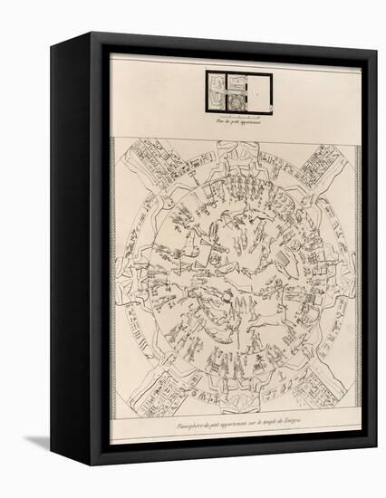 Dendera Zodiac From the Temple of Hathor-null-Framed Premier Image Canvas