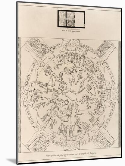 Dendera Zodiac From the Temple of Hathor-null-Mounted Photographic Print