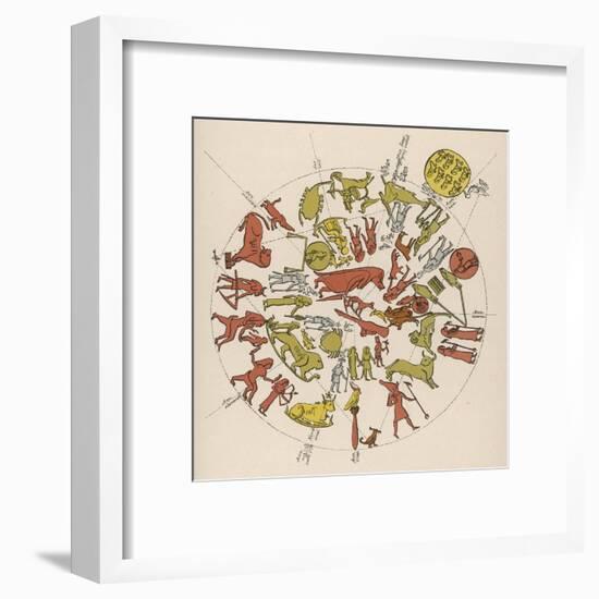 Denderah Zodiac-null-Framed Art Print