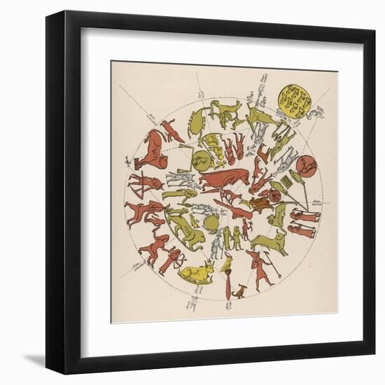 Denderah Zodiac-null-Framed Art Print