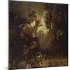 Denial of St. Peter-Rembrandt van Rijn-Mounted Giclee Print