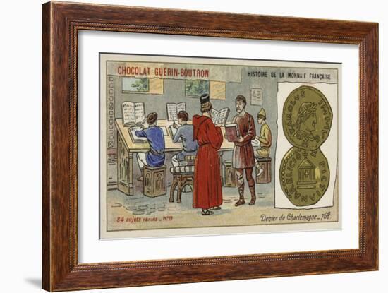 Denier of Charlemagne, 768-null-Framed Giclee Print