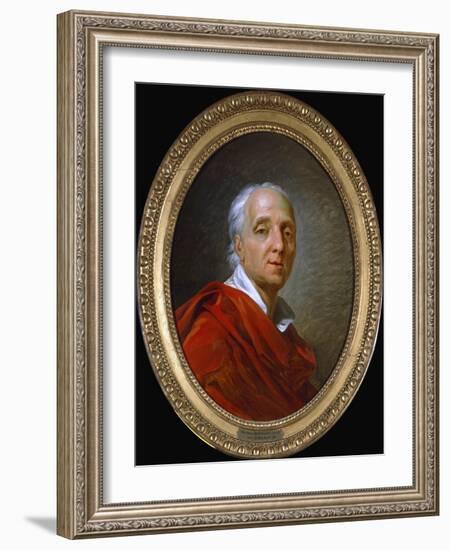 Denis Diderot, 18th century French man of letters and encyclopaedist, 1784-Jean Simon Berthelemy-Framed Giclee Print