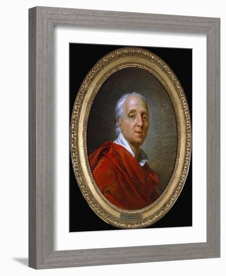 Denis Diderot, 18th century French man of letters and encyclopaedist, 1784-Jean Simon Berthelemy-Framed Giclee Print