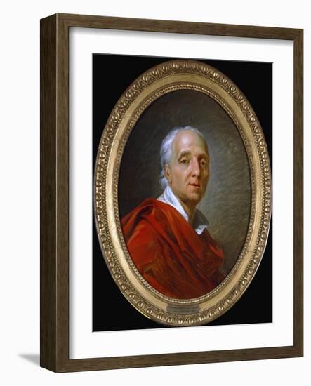 Denis Diderot, 18th century French man of letters and encyclopaedist, 1784-Jean Simon Berthelemy-Framed Giclee Print