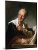 Denis Diderot, 18th Century French Man of Letters and Encyclopaedist, C1755-1784-Jean-Honore Fragonard-Mounted Giclee Print