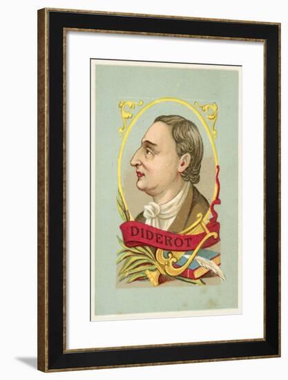 Denis Diderot, French Philosopher and Writer-null-Framed Giclee Print