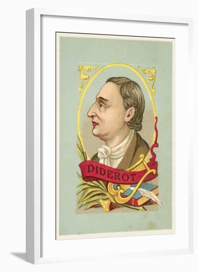 Denis Diderot, French Philosopher and Writer-null-Framed Giclee Print