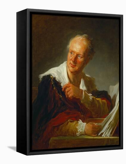 Denis Diderot, French Writer-Jean-Honoré Fragonard-Framed Premier Image Canvas