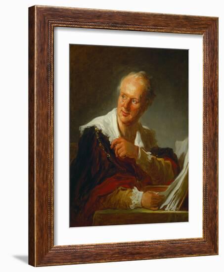 Denis Diderot, French Writer-Jean-Honoré Fragonard-Framed Giclee Print