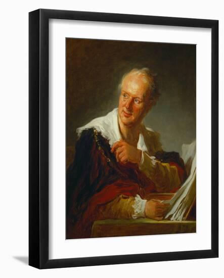 Denis Diderot, French Writer-Jean-Honoré Fragonard-Framed Giclee Print