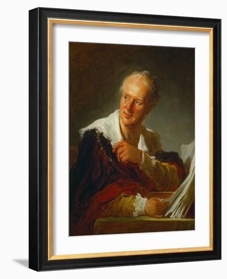 Denis Diderot, French Writer-Jean-Honoré Fragonard-Framed Giclee Print