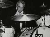 Drummer Ginger Baker Performing at the Forum Theatre, Hatfield, Hertfordshire, 1980-Denis Williams-Photographic Print