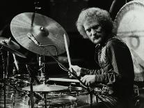 Drummer Ginger Baker Performing at the Forum Theatre, Hatfield, Hertfordshire, 1980-Denis Williams-Photographic Print