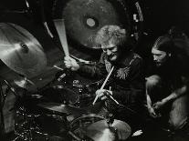 Drummer Ginger Baker Performing at the Forum Theatre, Hatfield, Hertfordshire, 1980-Denis Williams-Photographic Print