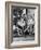 Denise Bourgeois and Claude Bessy Taking a Breather in Front of a Degas Background-Walter Sanders-Framed Photographic Print