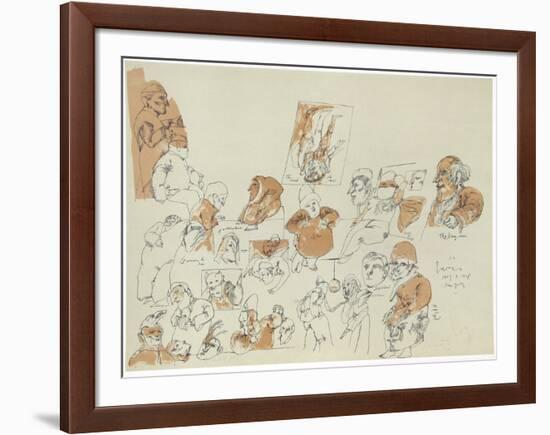 Denizens of the Underworld from the Crime Portfolio-Jose Luis Cuevas-Framed Limited Edition