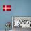 Denmark Flag Design with Wood Patterning - Flags of the World Series-Philippe Hugonnard-Art Print displayed on a wall