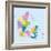 Denmark-Highly Detailed Map-ekler-Framed Art Print