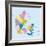 Denmark-Highly Detailed Map-ekler-Framed Art Print