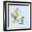 Denmark-Highly Detailed Map-ekler-Framed Art Print